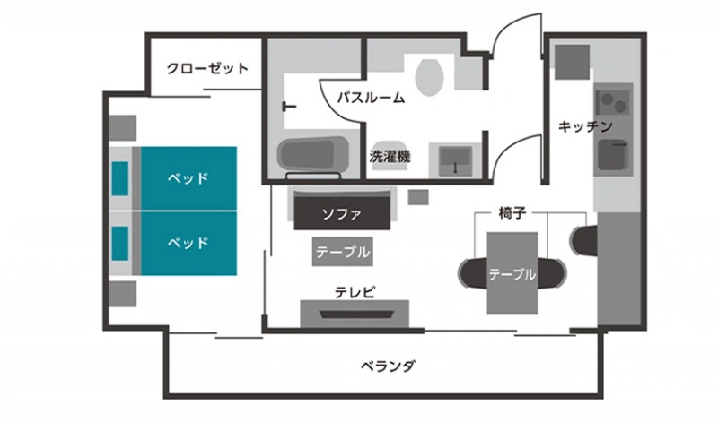 エグゼクティブスイートの間取り